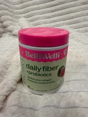 BelliWelli Daily Fiber – Watermelon, Probiotics, Collagen, 11.9 oz expires 01/28