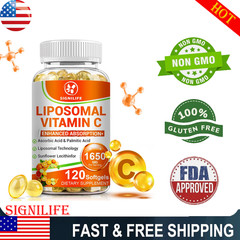 Liposomal Vitamin C 1650mg -120 Capsules – High Absorption Supplements