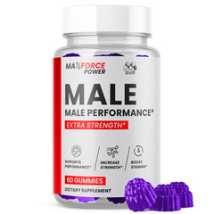 (1 Pack) Max Force Power Male Gummys Advanced Max ForcePower Formula 60 Gummies