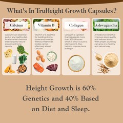 Increase Height Capsules – Natural Height Growth Formula, Promote Bone Growth
