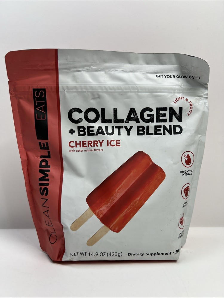 Clean Simple Eats Collagen + Beauty Blend Cherry Ice 30 Servings 14.9oz