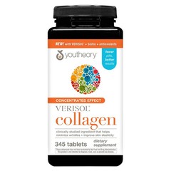 Youtheory Verisol Collagen 345 Tablets Biotin Skin Hair Nails + FREE Waist Pack