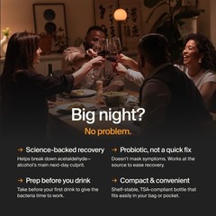 — Feel Better After Drinking, Wake Up Refreshed, ScienceBacked, Patented Prob…