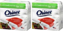 Chinet Classic White 2-Ply Napkins, 90 Count – Pack of 2