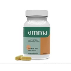 Emma Gut Health Supplement for Gas & Bloating Relief , 60 Capsules