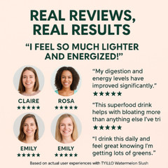 Watermelon Supergreens Powder –Cleanse, Immunity & Debloat with Greens & Enzymes