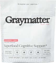 Graymatter Bright Mind Nootropic Powder 40 Servings Strawberry Lemon – PlantB…