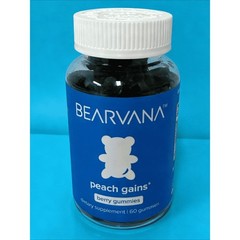BEARVANA Peach Gains Gummies – Berry, 60ct for Curves & Booty Support
