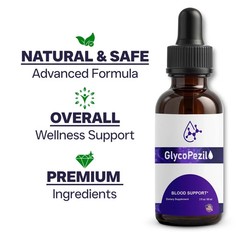 Pack) Blood Glycopezil (3 Support Drops Glyco Pezil Vitamin Supplement (6oz)