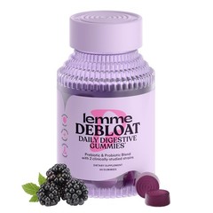 Debloat Digestive & Gut Health Gummies with 2 Clinically Studied Probiotics …