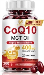 CoQ10 400mg Extra Strength – 300 Softgels (150-Day Supply) – With MCT Oil for…