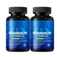 New Magnesium 7 Complex–Advanced Magnesium Blend for Daily Wellness 60Ct /Pack 2