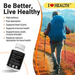 D3 + K2 Vitamin 10000 IU – Bone and Heart Health Supplement – Max Strength,90ct