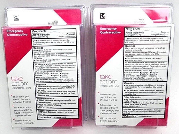 LOT OF 2 TakeAction 1.5mg 1 Tablet Exp 2028+