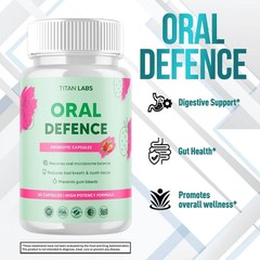 Oral Defence Advanced Probiotic For Healthy Teeth & Gums 60 Capsule Pack Of 2