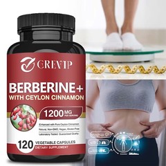 Berberine HCI+Ceylon Cinnamon 1200mg – Blood Sugar Support,Cardiovascular Health