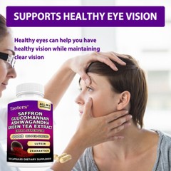 Saffron Supplements 4000mg with Lutein & Zeaxanthin – Mood & Vision Capsules