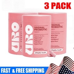 3Packs URO O Positiv Vaginal Probiotics for Women pH Balance w/ Prebiotic 180 ct