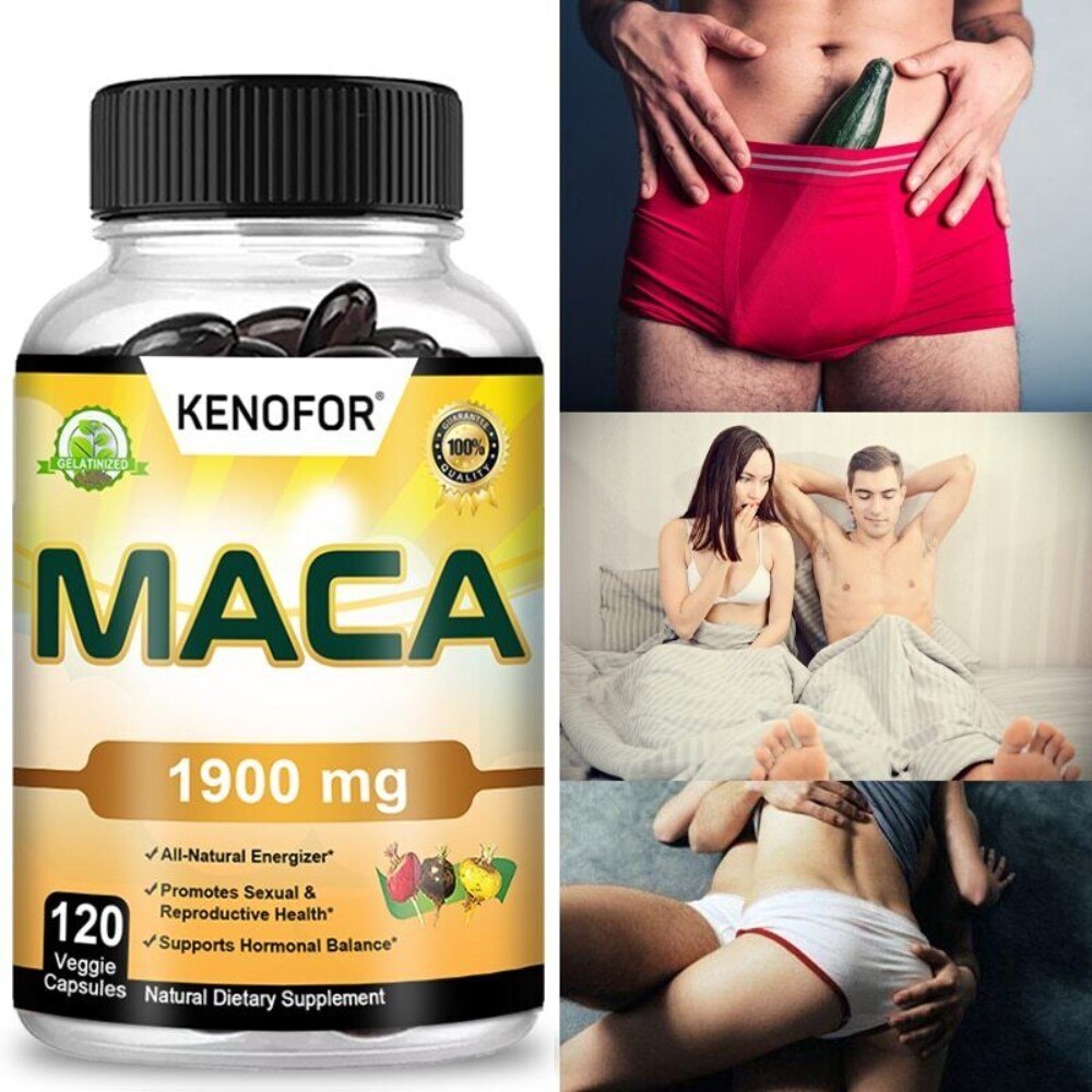 MACA ROOT 1900 MG Capsules ( lepidum mayenil ) Organic Vitamin