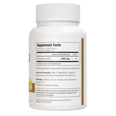 VitaCosmoX Coenzyme Q10 120 Softgels – 200 mg Per Serving