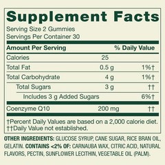 Spring Valley CoQ10 Adult Gummies, 200 mg, 60 Count