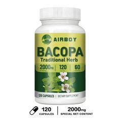 Bacopa Monnieri 2000mg -Relieve Anxiety and Stress,Brain Health & Memory Booster