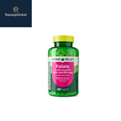 Spring Valley Folate Dietary Supplement, 1,333 mcg DFE, 400 Count