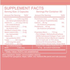 Biotin Collagen Capsules with Hydrolyzed Collagen for Hair, Skin, Nails Health