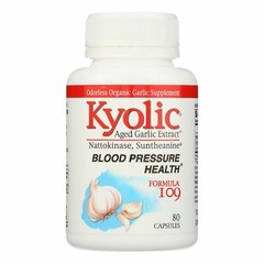 Kyolic Aged Garlic Extract Blood Pressure Health Formula 109 Capsules 80 Count