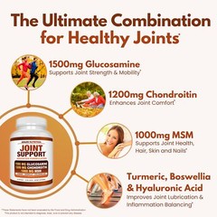 Arazo Nutrition Glucosamine Chondroitin Turmeric Msm Boswellia – Joint Suppor…