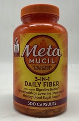Metamucil Multi-health Psyllium Fiber Supplement Capsules 300 Ct