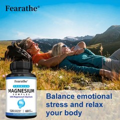 Magnesium Glycinate & Oxide Blend,Supports Relaxation & Daily Wellness,3 bottle