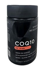 CoQ10 (100mg) Enhanced w/ Coconut Oil & Bioperine 120 Veg Softgel Exp:12/2028