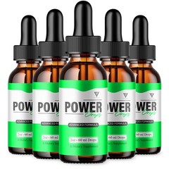 (5 Pack) Power Drops Extra Strength Supplement PowerDrops Liquid Formula (10oz)