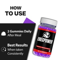 Erecpower Energy Management Multivitamin Health Supplement (300 Gummies) 5-Pack