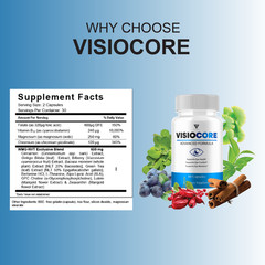 (3 Pack) VisioCore Advanced Formula, Visio Core Eye Care Support (180 Capsules)