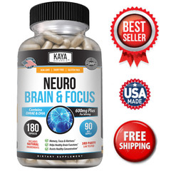 Neuro Brain & Focus 180ct Memory Function Clarity Energy Nootropic