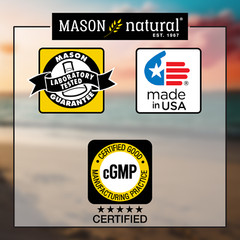 Mason Natural Ashwagandha 500 mg. Healthy Stress Response & Mood Support 60 Caps