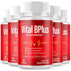 (5 Pack) Vital B Plus Advanced Blood Support Supplement VitalBPlus 300 Capsules