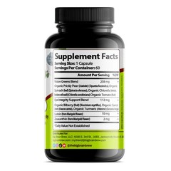 Vision & Eye Support Plus 60 Capsules Lutein Zeaxanthin Organic Eye Health