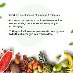 True MultiVitamin Supplement With Minerals, Vitamin C B D , Iron & Zinc Y896