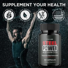 (3 Pack) Steel Power Advanced Male Health Support Supplement SteelPower