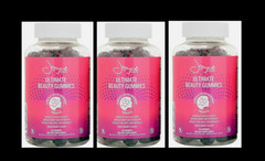 3 Bottles Joyce Giraud Ultimate Beauty Gummies Supports Skin Hydration NEW LOT