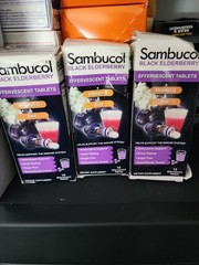Sambucol Black Elderberry Effervescent T plus Vitamin C and Zinc Bb 06/2026 3pk