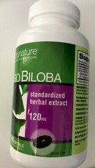 NEW Trunature Ginkgo Biloba supplement Herbal extract 340 Softgels 120mg Bf11/24