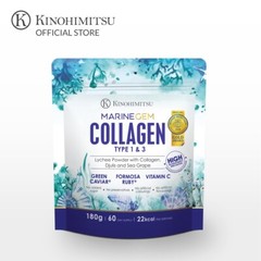 KINOHIMITSU Marine Gem (Exp 11/2026) Collagen 180g – Firm Tigten & Whiten skin