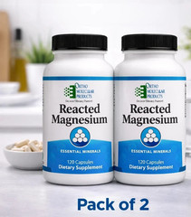 New Ortho Molecular Reacted Magnesium 120 Capsules – High-Absorption [Pack of 2]