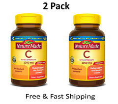 Nature Made Extra Strength Vitamin C 1000 Mg, Dietary Supplement for Immune (2Pk