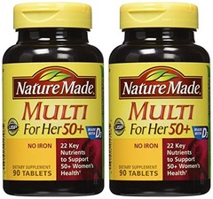 Nature Made Multivitamin for Her 50 90 Count Pack of 2 Immune Support