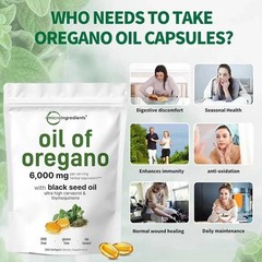 Micro Ingredients Oil of Oregano: Black Seed Oil, High Carvacrol, GMO
